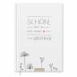 Preview: Hochzeitsgästebuch Weiß, florales Handlettering Design, Hardcover Gästebuch