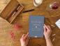 Preview: Notizbuch & Hochzeitsplaner für deine Hochzeitsplanung im DIY Bleistift Design, Blau Rosa