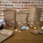 Preview: Persönliche Geschenke mit vintage Charme, Kraftpapier Geschenktüten in Beige Weiß