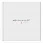Preview: Hochzeitsgästebuch Weiß, schlichtes Kalligrafie Design, Hardcover Gästebuch