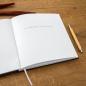 Preview: Kondolenzbuch schlicht dezent stilvoll schwarz blanko