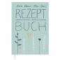 Preview: Rezeptbuch zum selbst gestalten, Vintage Design in Blau Weiß Orange