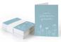 Preview: Geschenkanhänger von Osterhasen gebracht Blau Weiß, mini Klappkarten zum beschriften deiner Ostergeschenke