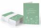 Preview: Geschenkanhänger von Osterhasen gebracht Grün Weiß, mini Klappkarten zum beschriften deiner Ostergeschenke
