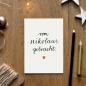 Preview: Postkarten für Nikolaus im Kalligrafie Handlettering Design, Schwarz Weiß