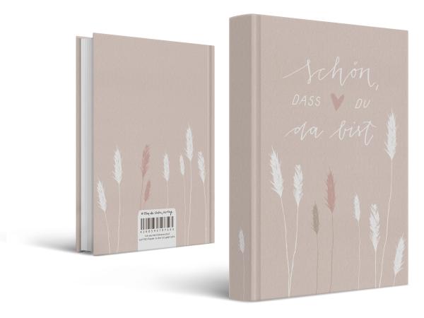 Design Hochzeitsgästebuch für Vintage Hochzeit, Rosa Weiß