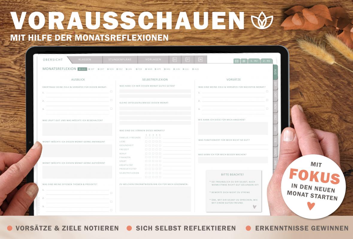 Download Terminkalender für Lehrerinnen & Lehrer, Schuljahr 2024 2025, mit Stundenpläne, 12 Klassenlisten für 35 Schüler:innen und weitere Planungshelfer