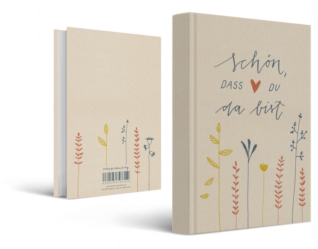 Design Hochzeitsgästebuch für Vintage Hochzeit, Creme Beige Blau