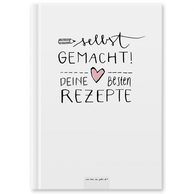 Rezeptbuch zum selbst gestalten, Vintage Design in Weiß