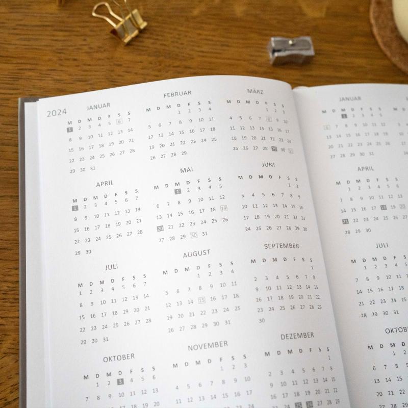 Terminkalender 2024 als Hausaufgabenheft oder Schülerkalender verwendbar